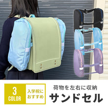 画像をギャラリービューアに読み込む, 荷物を左右に収納 サンドセル