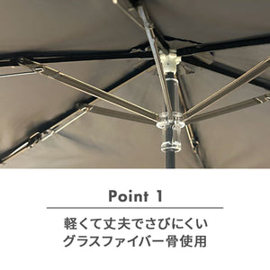 LINEDROPS 晴雨兼用 折り畳み傘 55cm