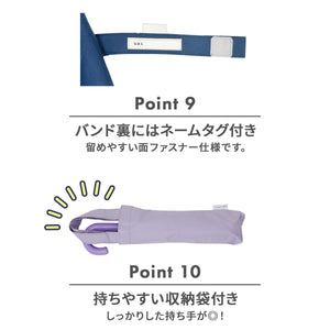 LINEDROPS 晴雨兼用 折り畳み傘 55cm