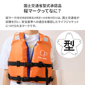 ライフジャケット　救命胴衣 TYPE D 【送料無料】