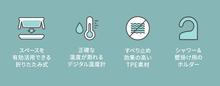 画像をギャラリービューアに読み込む, デジタル温度計付き 折りたたみ式 ベビーバス 【送料無料】
