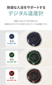デジタル温度計付き 折りたたみ式 ベビーバス 【送料無料】