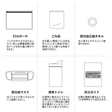 画像をギャラリービューアに読み込む, 防災衛生6点セット　ポーチタイプ※代引き不可
