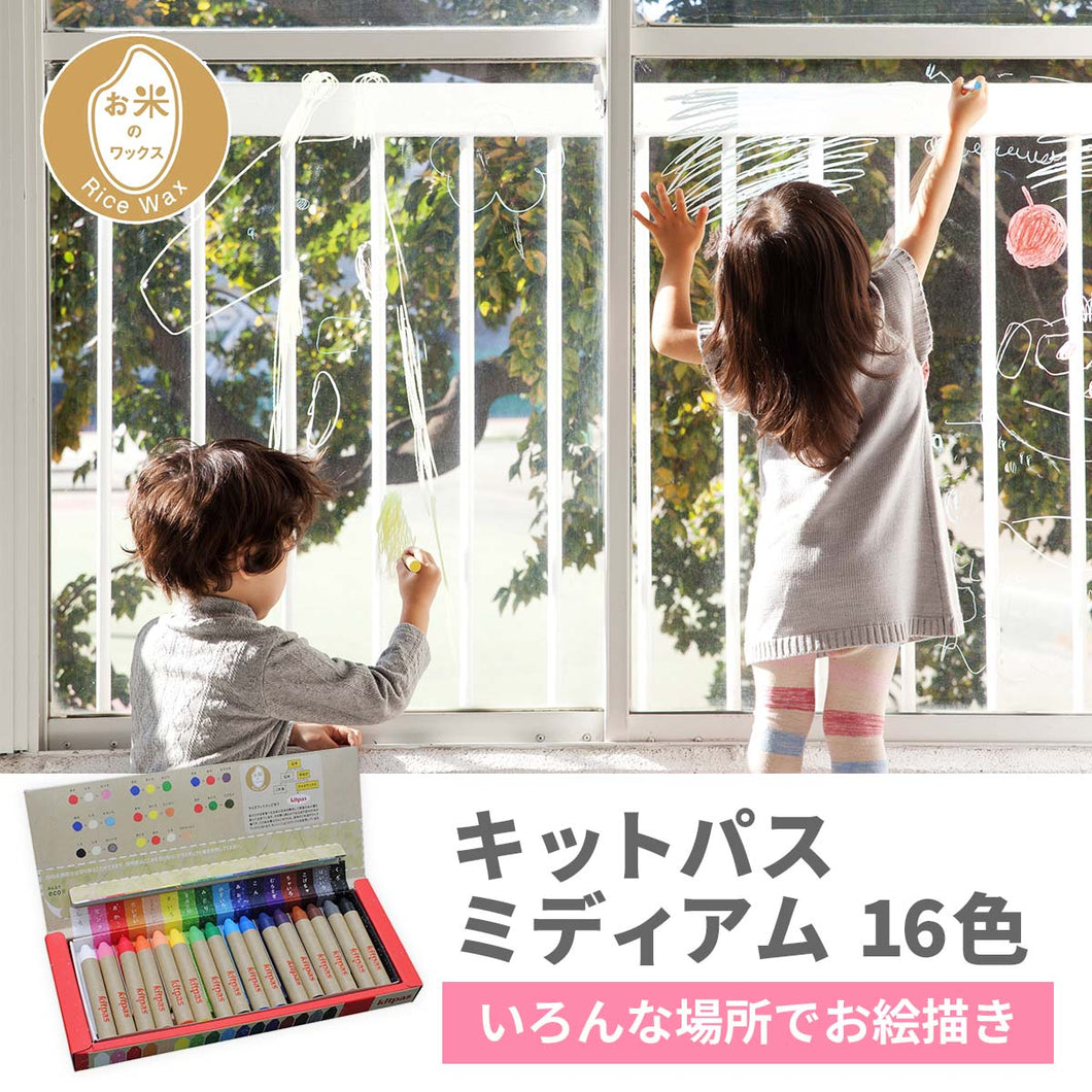 キットパスミディアム　16色【送料無料】【ネコポス】