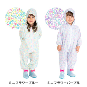 撥水レインロンパース【送料無料】【ネコポス】